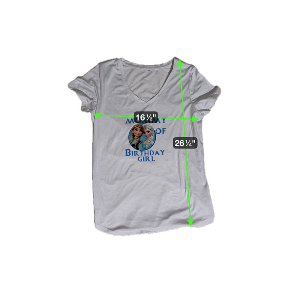 Frozen tee birthday girl mommy tee Mommy of the birthday girl large shirt in - Picture 6 of 6